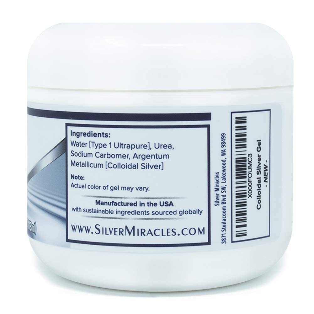 Silver Miracles gel applied to forearm demonstrating easy use and cooling comfort