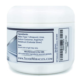 Silver Miracles gel applied to forearm demonstrating easy use and cooling comfort