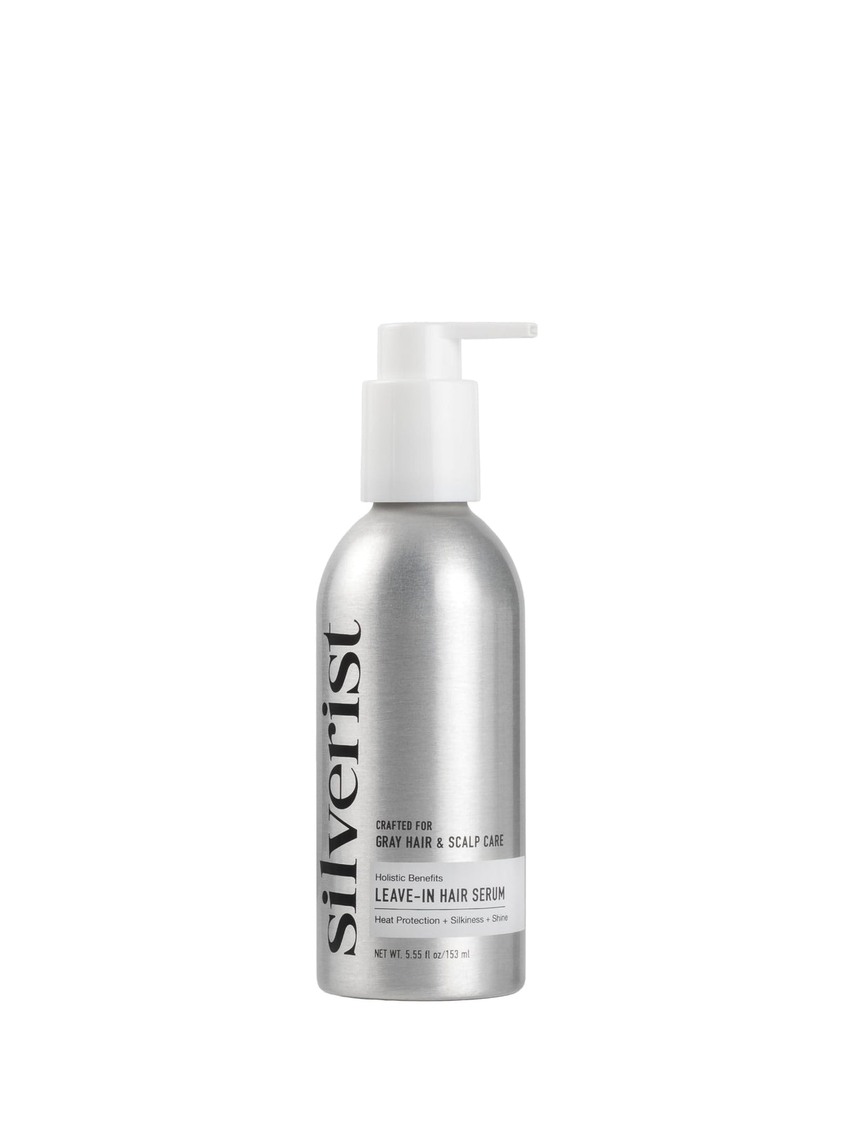 Silverist front bottle showing label and size provides clear product info