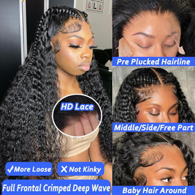 Simeider deep wave texture detail highlighting bouncy curls and low-tangle benefit