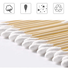 Simetufy swabs in use for makeup corrections demonstrating gentle application and accuracy