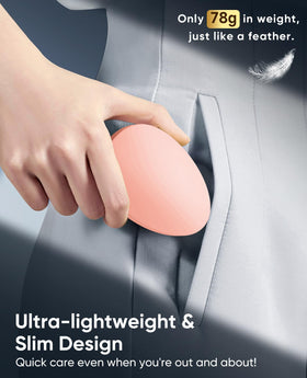 Simmor on bathroom counter in lifestyle setting for travel convenience