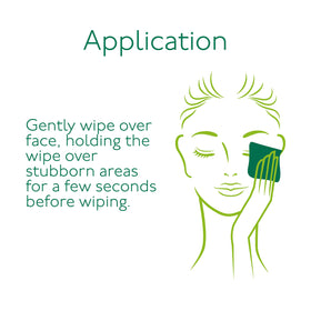 Simple wipes on bathroom vanity lifestyle scene suggests easy night routine