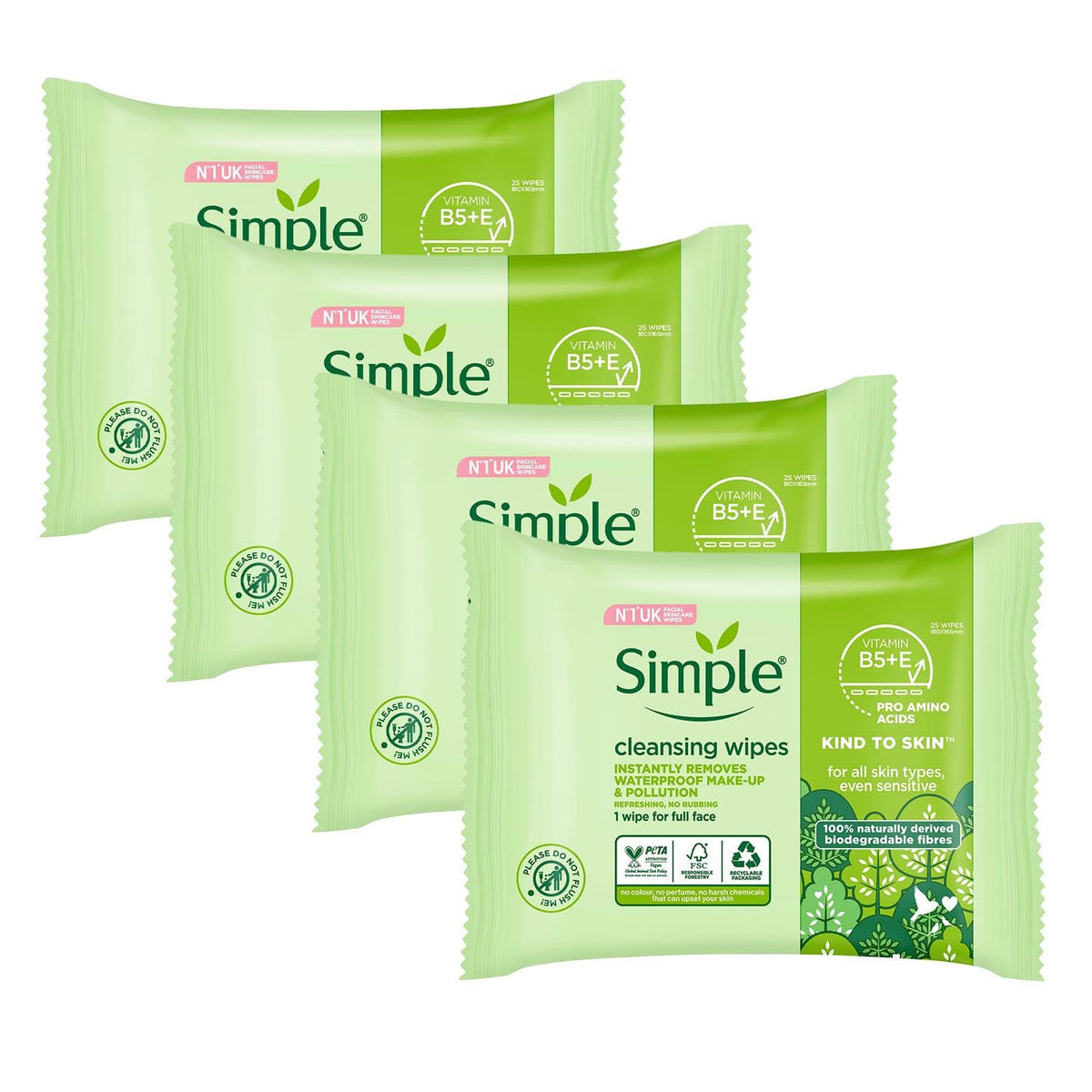 Simple front packaging showing product and count, convenient for travel