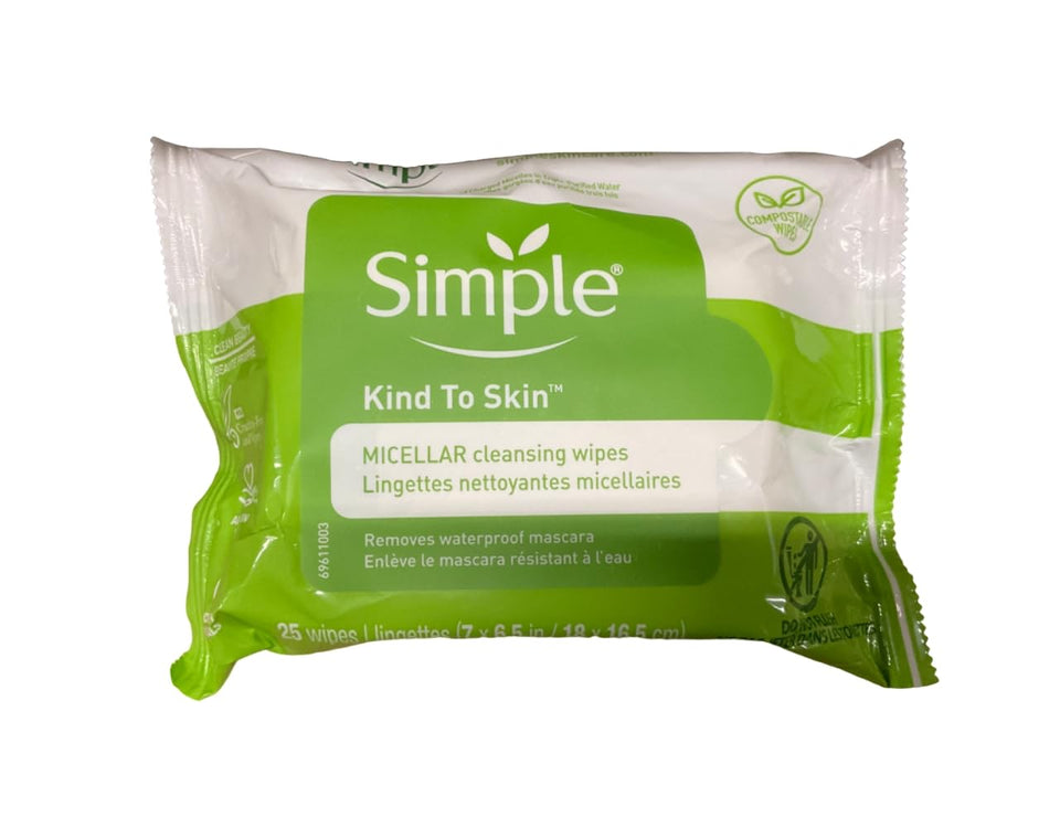 Simple front pack view showing label and 25 wipes for easy identification and benefit