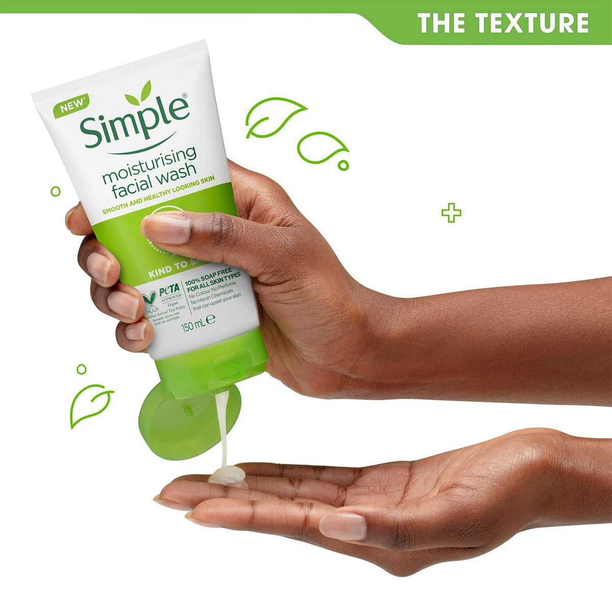 Simple 150ml tube next to everyday items showing compact convenience