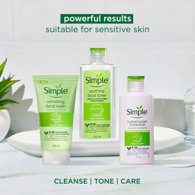 Simple on bathroom counter with other skincare highlighting everyday routine