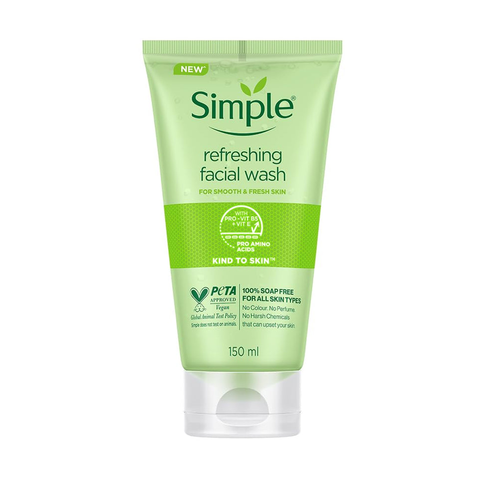 Simple front packaging showing product and gentle cleansing benefit