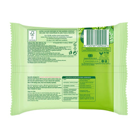 Simple single tub open displaying a wipe for quick access benefit