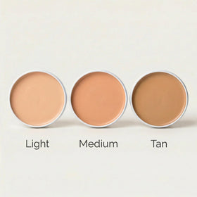 Simple Sophistication face application on fair skin showing natural tint blend