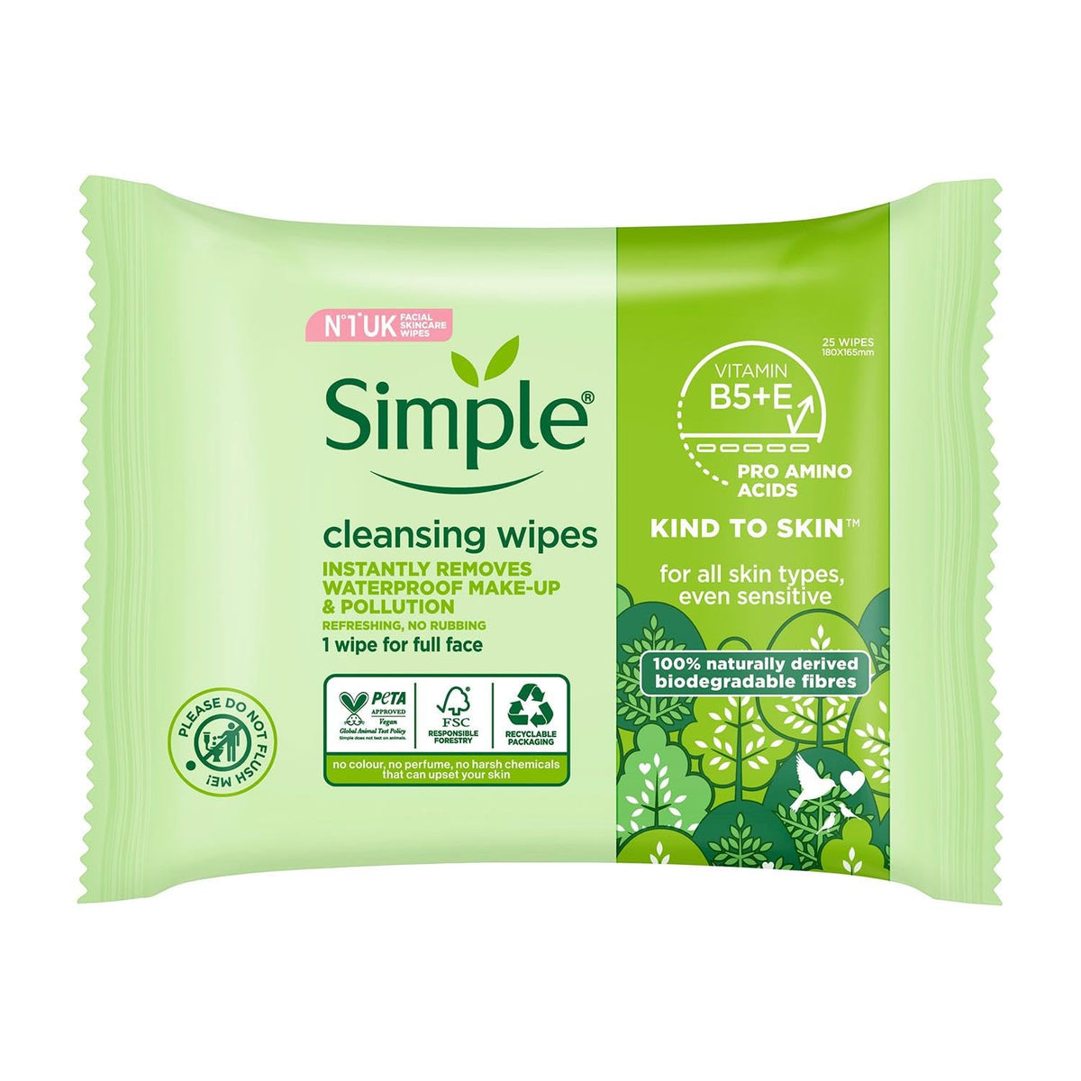 Simple wipe in hand demonstrating easy use and portability benefit