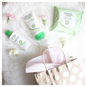 Simple wipes in a travel bag, brand demonstrating portability and on-the-go cleansing