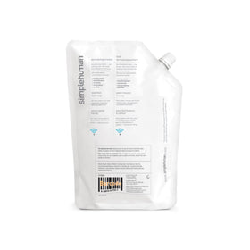 simplehuman pouring close-up showing smooth soap texture for pump compatibility