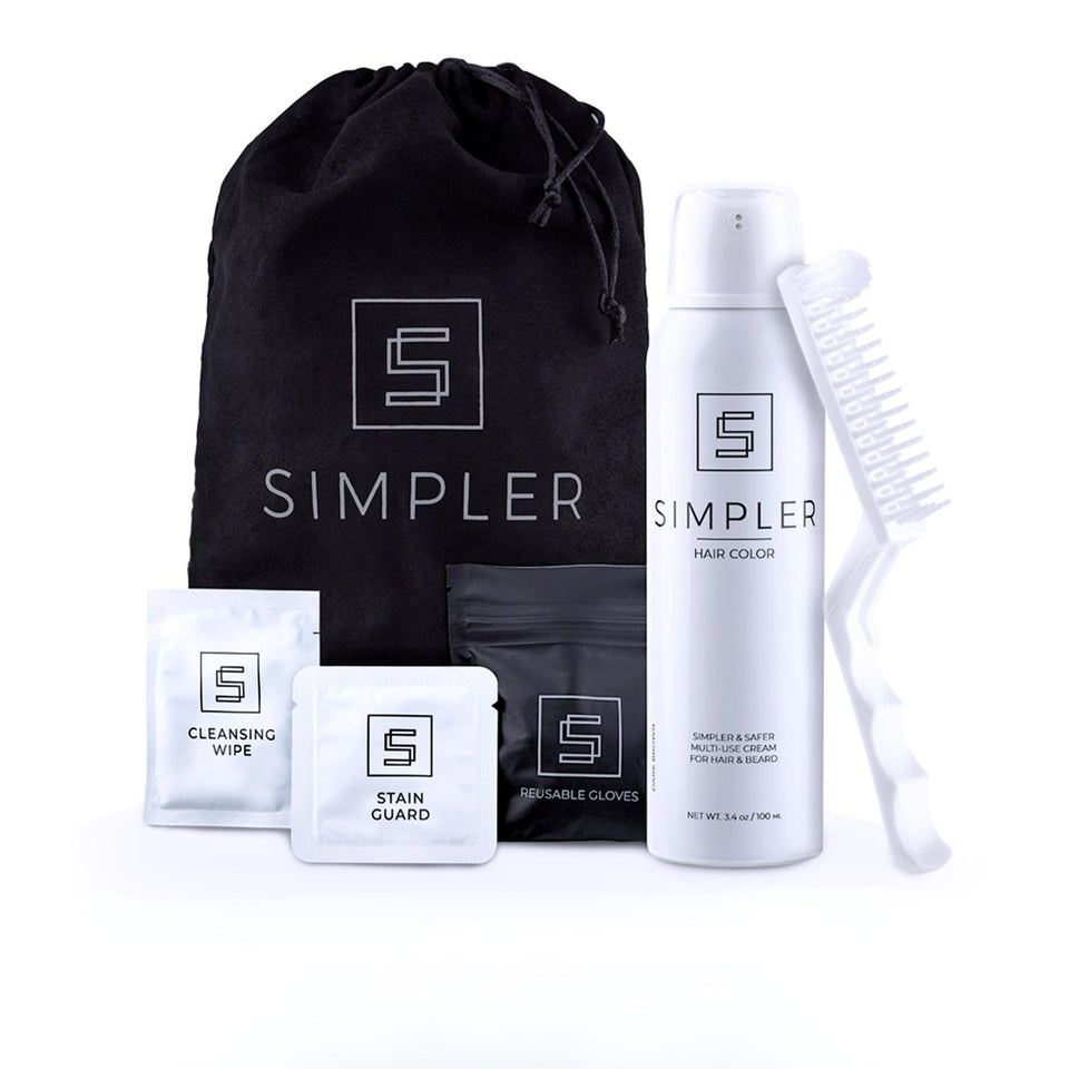 SIMPLER HAIR COLOR front packaging showing kit and benefits for easy identification