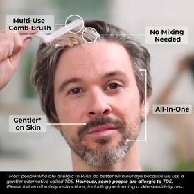SIMPLER HAIR COLOR dye texture close-up showing creamy, drip-resistant formula