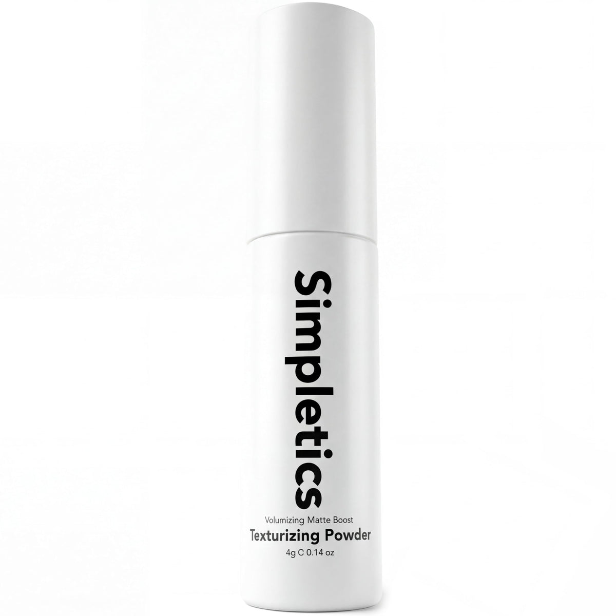 Simpletics front packaging showing compact jar and clear branding, promotes portability