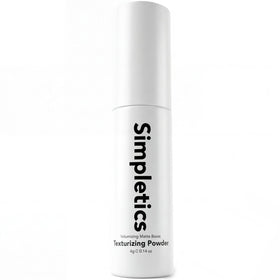 Simpletics front packaging showing compact jar and clear branding, promotes portability