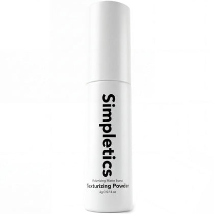 Simpletics front packaging showing compact jar and clear branding, promotes portability