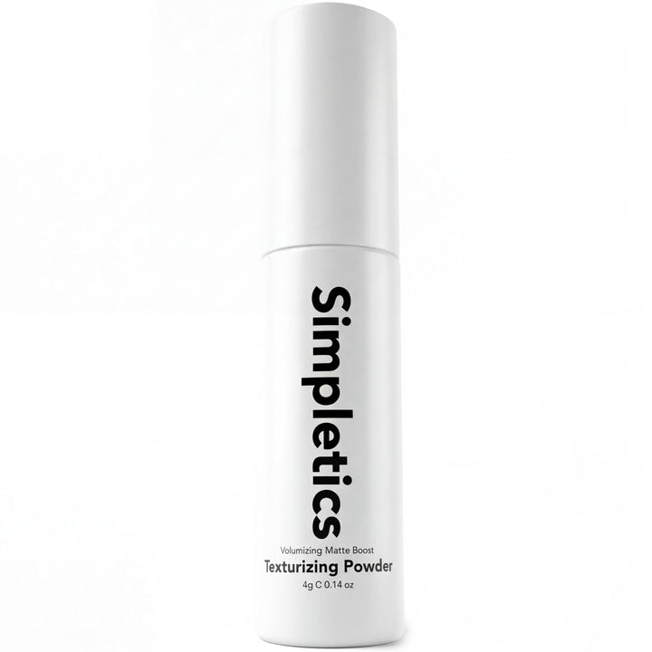 Simpletics front packaging showing compact jar and clear branding, promotes portability