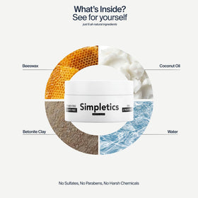 Simpletics before and after hair comparison showing added volume benefit