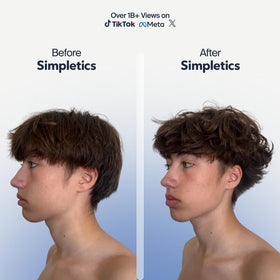 Simpletics powder close-up highlighting fine grain texture to boost airy volume