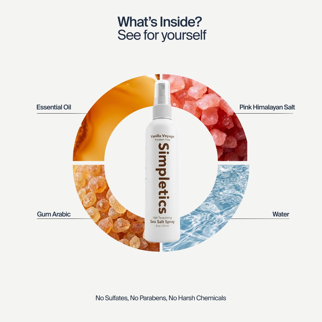 Simpletics salt and vanilla visual representing natural Himalayan salt texture