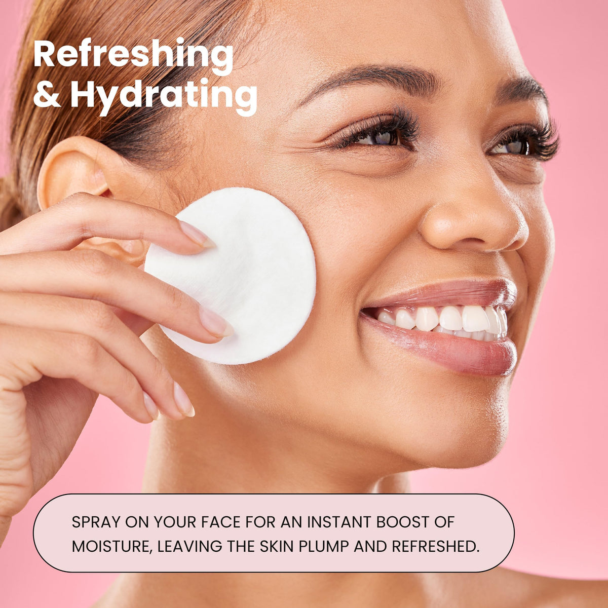 Simplified Skin with rose, aloe and glycerin flatlay showing natural actives