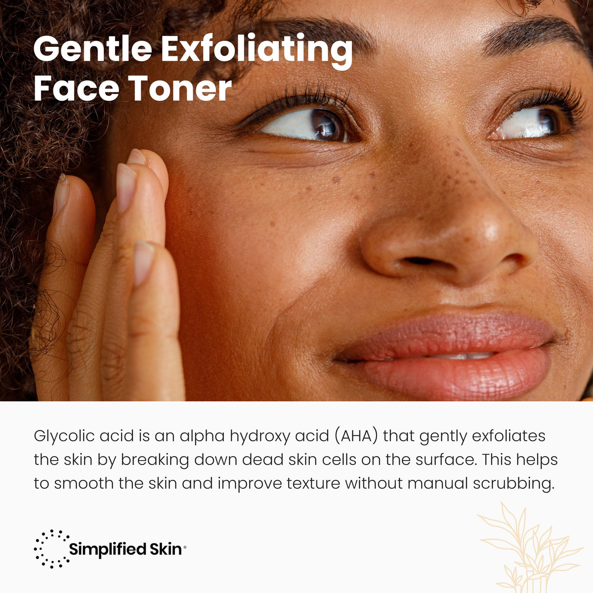 Simplified Skin packaging and ingredient list flatlay showing clean formula benefits