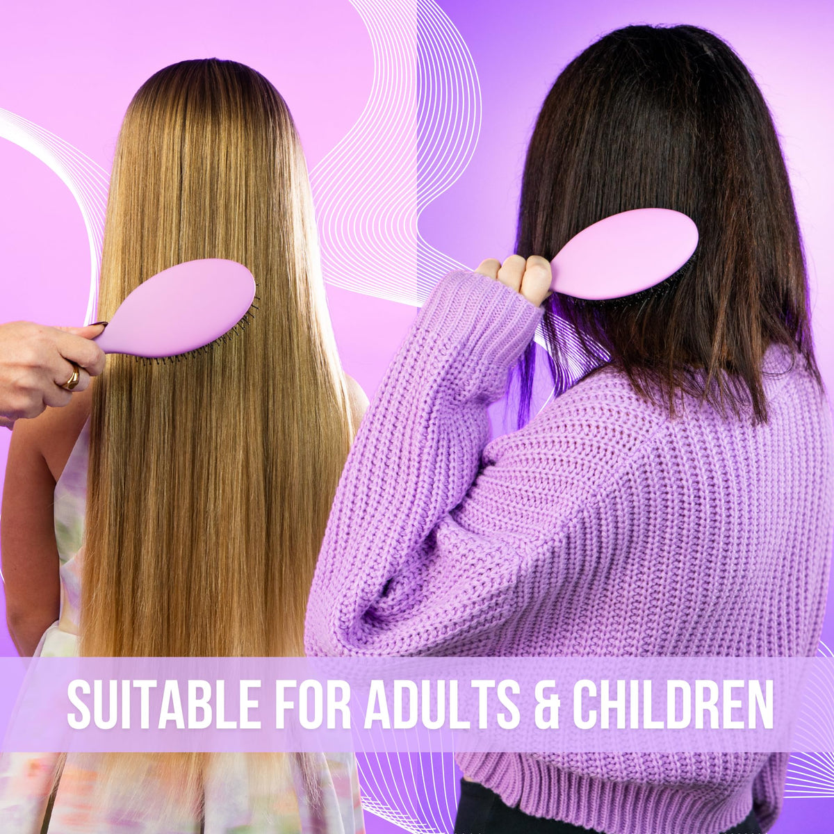 SimplyHair soft-touch ombre handle ergonomic grip for comfortable brushing