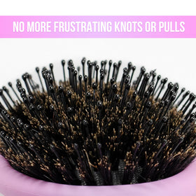 SimplyHair brushing a child's hair gently to reduce tangles and discomfort