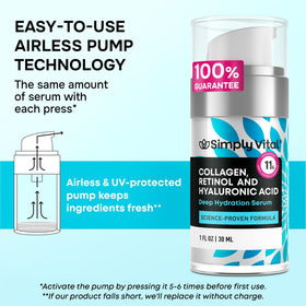 SimplyVital serum applied along neck and jawline demonstrating even coverage