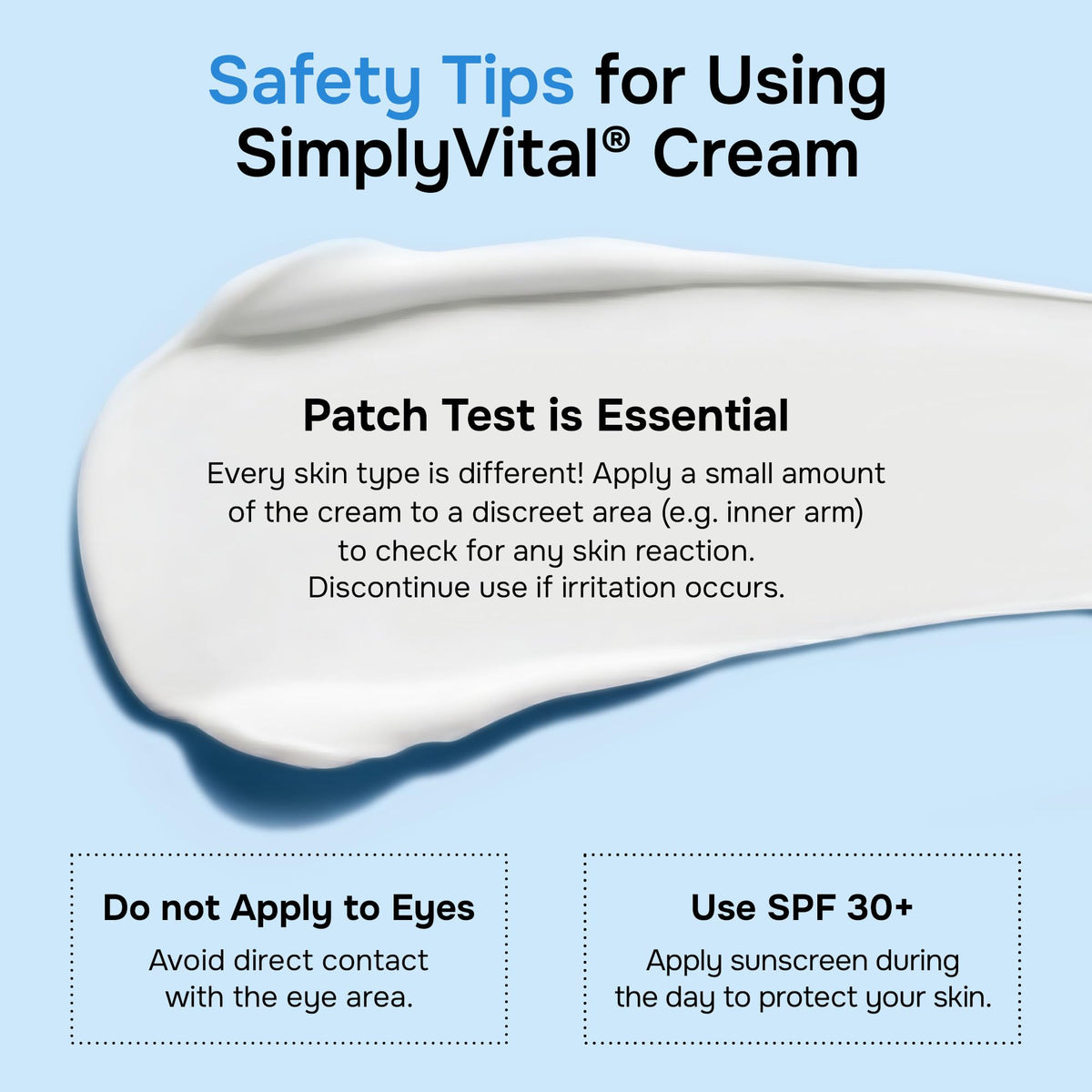 SimplyVital jar with SPF bottle in morning scene promoting daytime sun protection