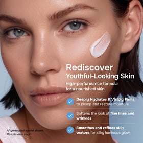 SimplyVital open jar with cream texture highlighting smooth application benefit