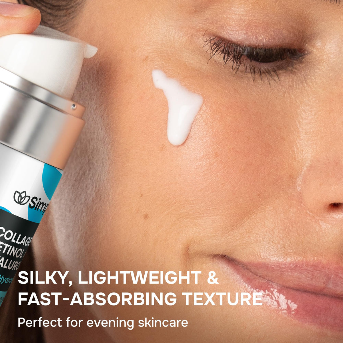 SimplyVital airless pump close-up preserving potency and reducing waste