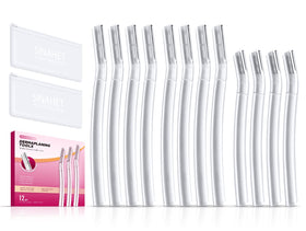 SINAHET front packaging showing 12 dermaplaning blades for consistent exfoliation
