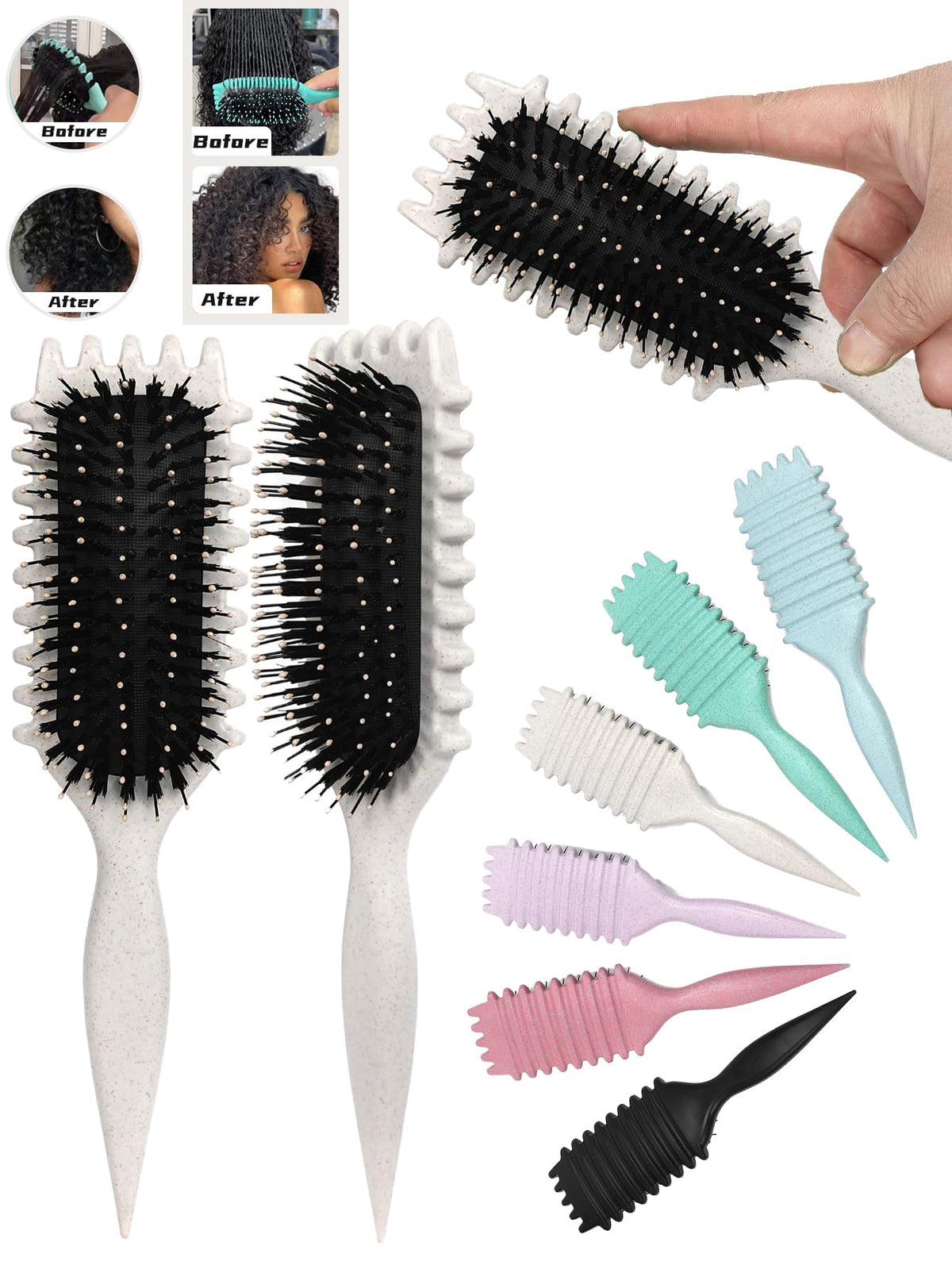 Sintario brush bristles closeup showing flexible nylon bristles that reduce breakage