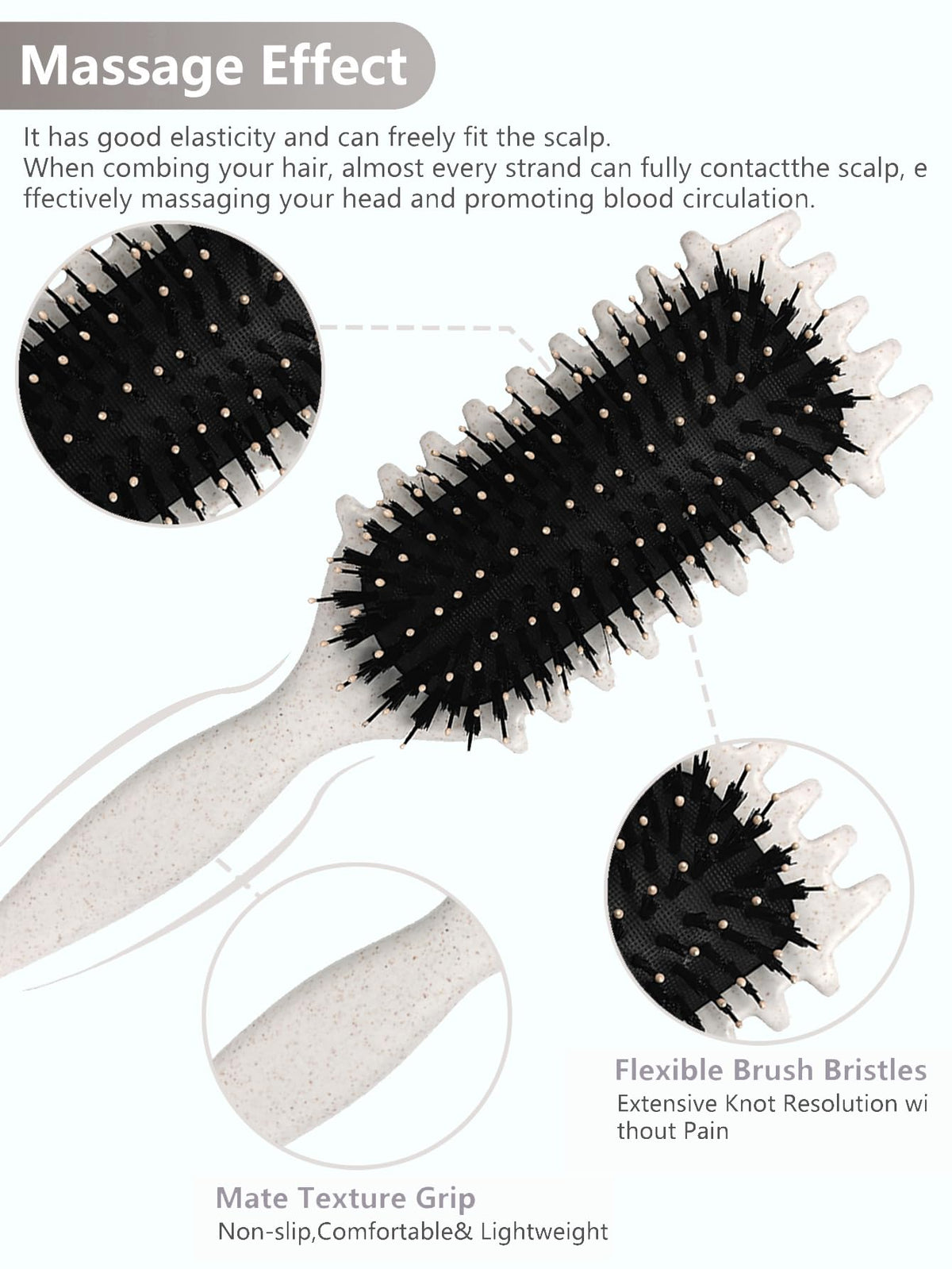Sintario brush refreshing dry curls to reduce frizz and revive definition on the go
