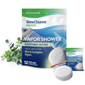 SinuCleanse front packaging showing product and calming benefit