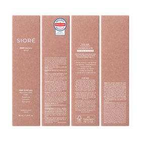 SIORÉ packaging box with bottle to display retail presentation and quality