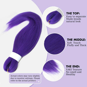 Siphis braided extensions worn on stage for bold color and strong visual impact