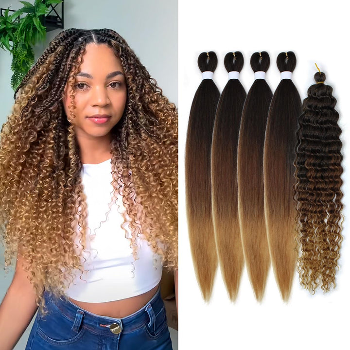 Siphis front packaging showing ombre braiding hair with clear benefit of ready-to-use convenience