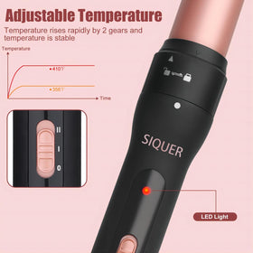 SIQUER wand curling long hair producing beach waves for salon-quality results