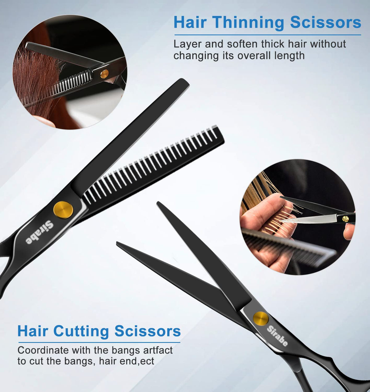 Sirabe handle and shock absorber showing ergonomic comfort and reduced noise