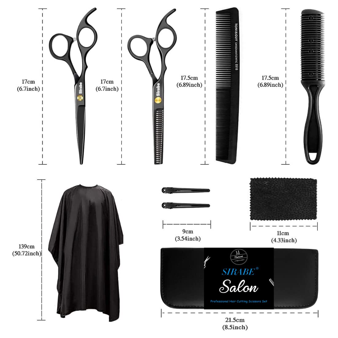 Sirabe in-use cutting session showing stylist using shears for precise results