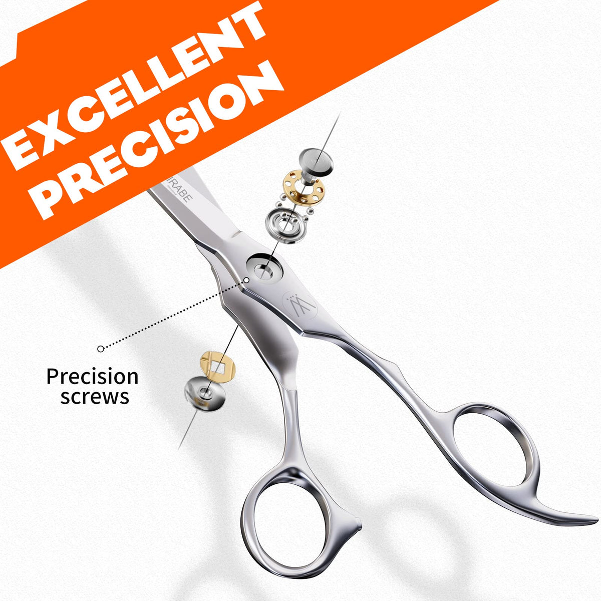 Sirabe in-use cutting hair illustrating precise, snag-free styling benefit