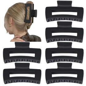 Sisiaipu clip holding thick hair from side, illustrates secure non-slip hold for voluminous hair