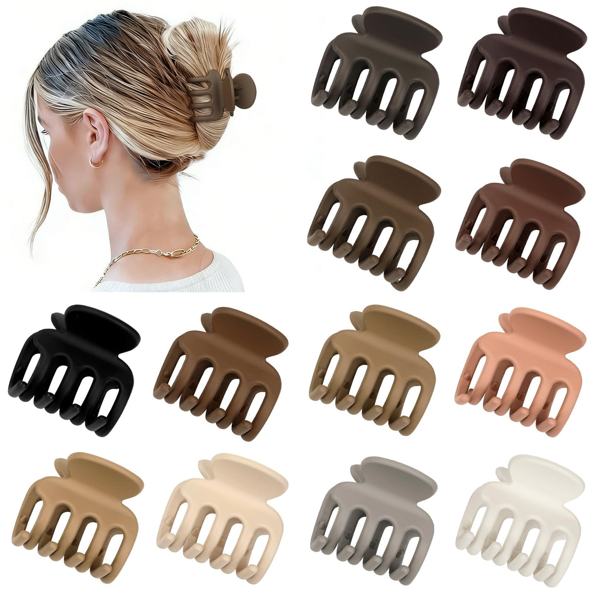 Sisiaipu clip holding a thick ponytail section to show reliable clamp