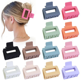 Sisiaipu front view of 12 colorful clips showing variety and convenience