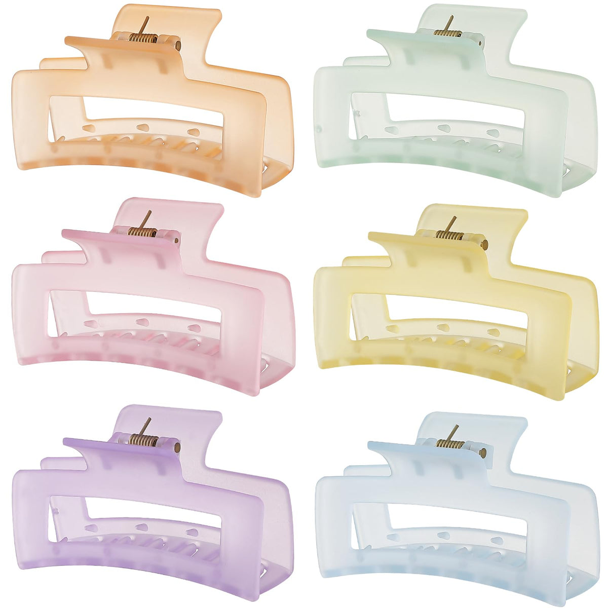Sisiaipu front pack showing six ice cream colored clips, easy outfit matching