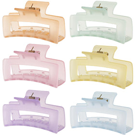 Sisiaipu front pack showing six ice cream colored clips, easy outfit matching